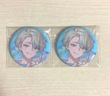 니지산지 Sweet Floaties 히바치 마나 캔뱃지 2개 세트