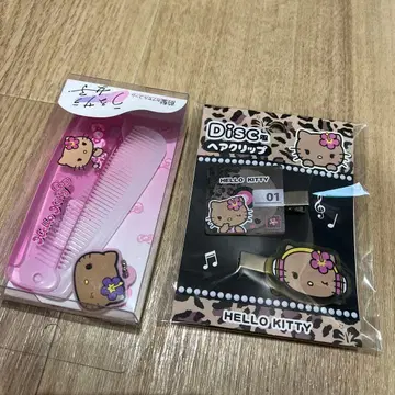 HELLO KITTY 헤어콤 & 헤어 클립 세트