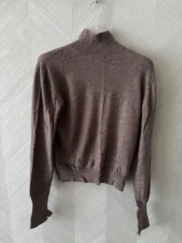 브라운 하이넥 긴팔 니트 스웨터 터틀 니트 todayful