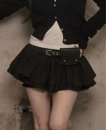 Cancan Skirt Pants (black) KHAKIPOINT