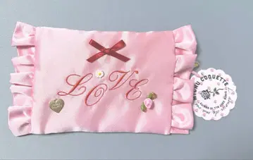 MICHU COQUETTE 미츄코켓 love 파우치 핑크 택 포함