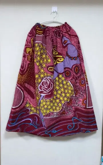 아프리칸 롱 개더 스커트 롱 플레어 스커트 귀부인 No.377