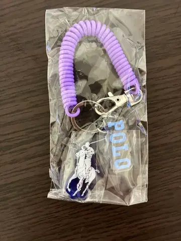 POLO 보라색 실리콘 키링 폴로 랄프 로렌