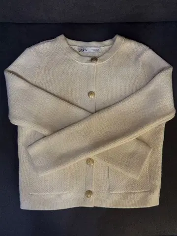 ZARA 아이보리 니트 가디건