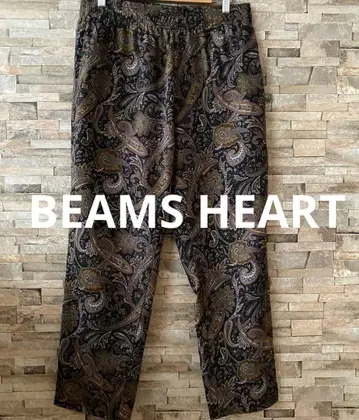 BEAMS HEART 페이즐리 무늬 이지 팬츠