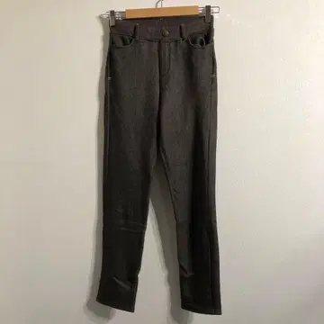 브라운 슬림핏 데님 팬츠 M