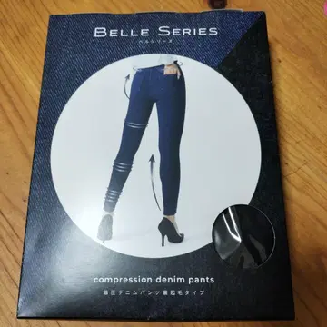 속기모 압박 데님 팬츠 M 사이즈 Black
