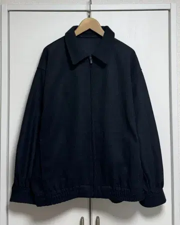 브러쉬드 저지 오버 사이즈 블루종