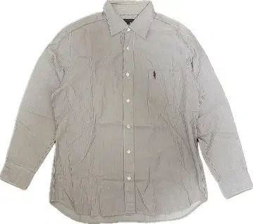 MACKINTOSH LONDON 스트라이프 셔츠 자수 로고 레귤러 카라