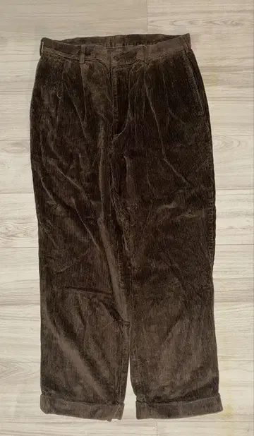 PSA BANK 코듀로이 배기 와이드 팬츠 36W x 32L