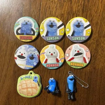 새상품급 퍼펫 순순 캔뱃지 & 키링 세트