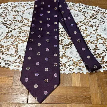 폴스미스 Paul Smith 넥타이 새상품급 도트 퍼플