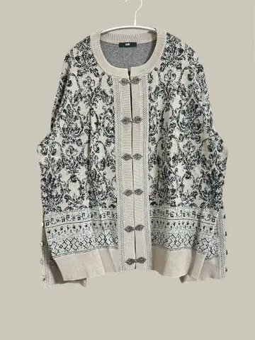 새상품급 HARE 메탈 B 다마스크 티롤리안 가디건