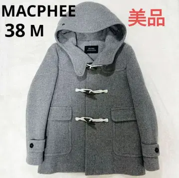 [ 새상품급 ] MACPHEE 더플 코트 숏 기장 울 38 M 그레이