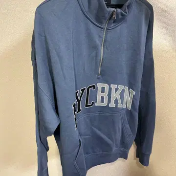 H&M 하프 지퍼 트레이닝복 다크 블루