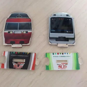 오다큐 타마선 개업 50주년 기념 아크릴 스탠드 2개 세트