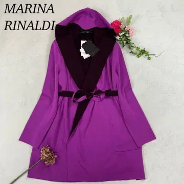 J814 미사용 새상품 M 마리나 리날디 가디건 퍼플 여성용