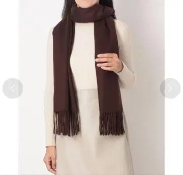 INVERNALE 캐시미어 100% 스톨 머플러 브라운 숄