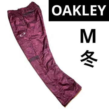 오클리 방풍 방한 미기모 안감 올 패턴 팬츠 M (보르도 컬러)