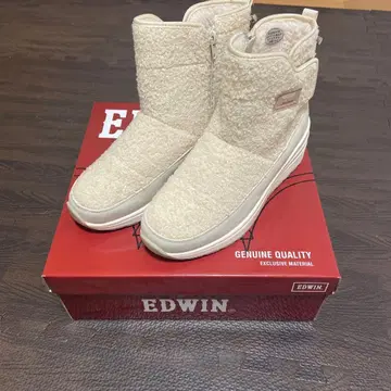 EDWIN 발수 보아 화이트 부츠