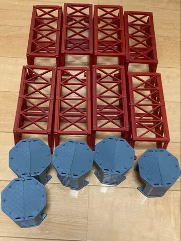 다이소 푸치 기차 시리즈 철교 교각 묶음 판매 세트