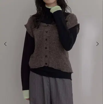 에이미 로우 베스트 레이어드 니트탑 Eimee Law