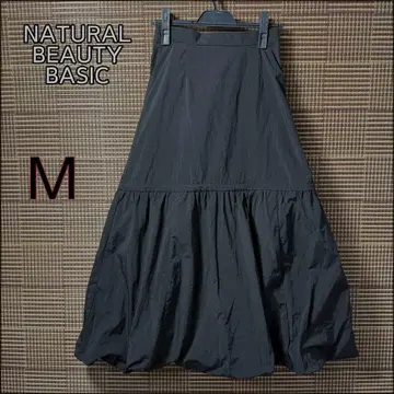 [ NATURAL BEAUTY BASIC ] 벌룬 스커트 블랙 M