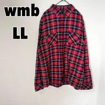 wmb 워크맨 (LL) 체크 셔츠 면 100%