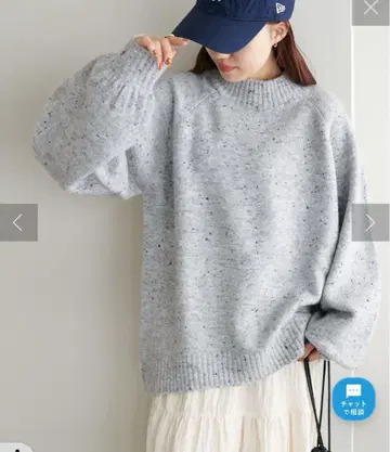 [ WEB 한정판 ] 래글런 하이넥 니트 풀오버