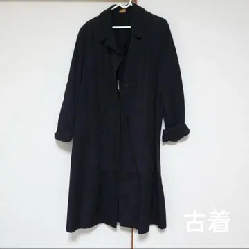 롱 코트 12R 트렌치코트 블랙 구제 의류