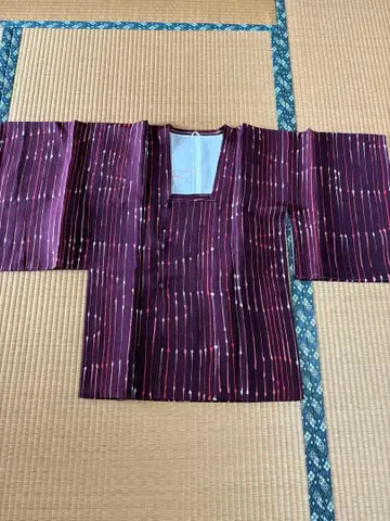 적자색 계열의 미치유키 코트 미사용 시츠키 포함