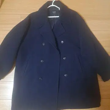 BEAMS HEART 빅 실루엣 P 코트 네이비 M