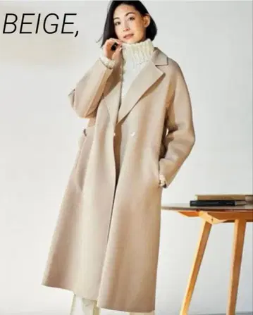 BEIGE 베이지 롱 코트 울 혼방