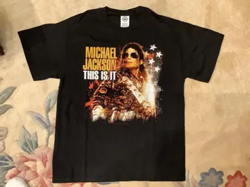 미사용 마이클 잭슨 THIS IS IT 프로모션 T셔츠
