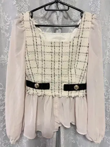 ROYAL PARTY 트위드 도킹 상의