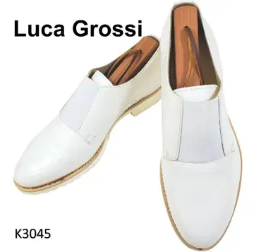 루카그시 새상품 플레인토 천연 가죽 이탈리아제 EU35 화이트