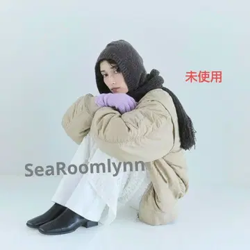 Sea Room lynn Fringe 후디 머플러 브라운