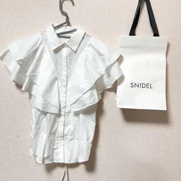 snidel 셔츠 프릴 블라우스