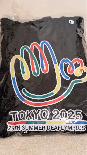 TOKYO 2025 데플림픽 후드티 L 사이즈