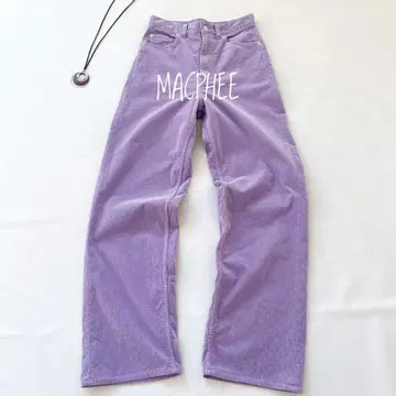 [ 새상품급 ] MACPHEE 스트레치 코듀로이 스트레이트 팬츠 퍼플