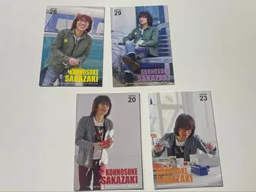 THE ALFEE 사카자키 코노스케 트레이딩 카드 4장