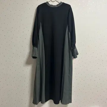 라지엠 플리츠 원피스 긴팔 F