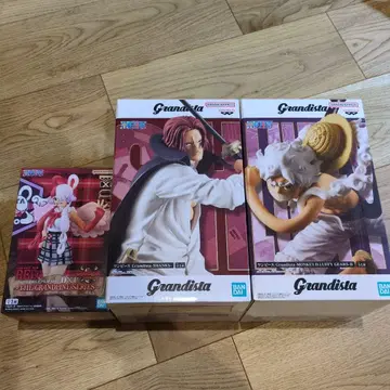 원피스 Grandista 샹크스 루피 우타 피규어 3체 세트