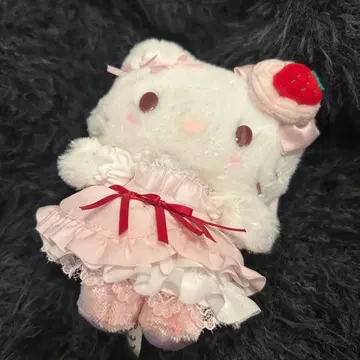 산리오 딸기 휘핑 마이멜로디 마스코트 키링 숏 케이크