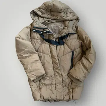 [ 새상품급 ] M's style 후드 부착 다운 자켓 9호 카멜