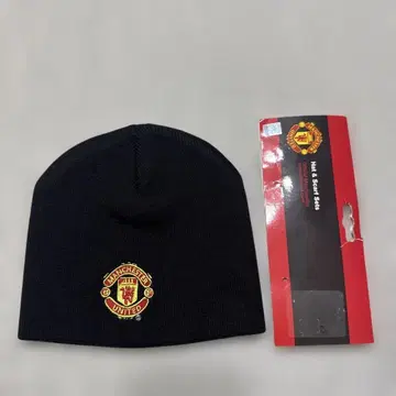 맨체스터 유나이티드 니트 캡 새상품 키즈 블랙
