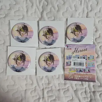 니지산지 바다의 집 HEROES 이나미 라이 캔뱃지 5개 크리카 1개