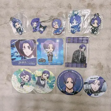 블루 록 코스터 러버 스트랩 키링 미카게 레오