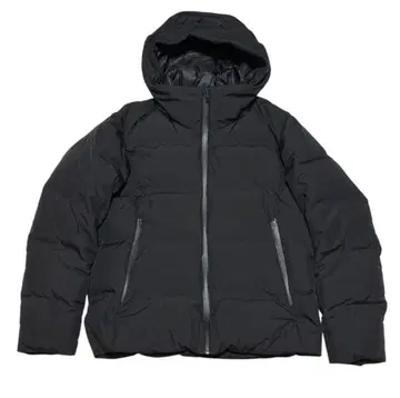 컨디션 최상 유니클로 심리스 다운 후드티 블랙