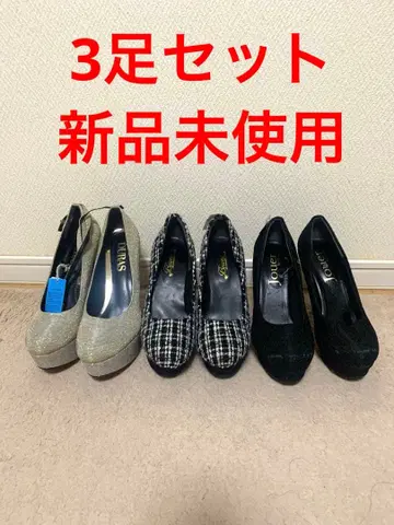 새상품 통굽 하이힐 핑힐 L 24cm